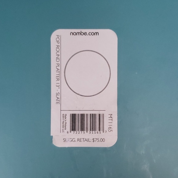 Nambe Pop Platter Slate color - Picture 3 of 7